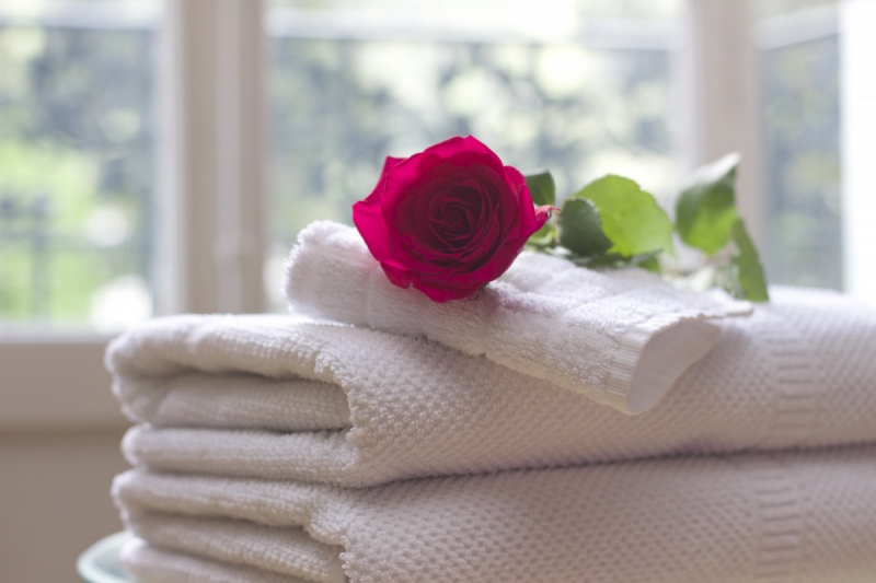 chambre-hote-MOISSAC BELLEVUE-min_towel_rose_clean_care_salon_spa_white_bath-731641